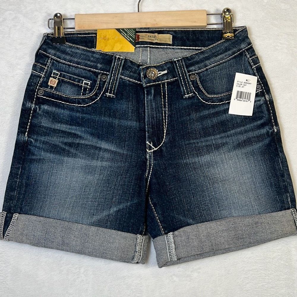 Big Star Hazel Mid rise jean denim shorts- New with‎ tags- Women 27